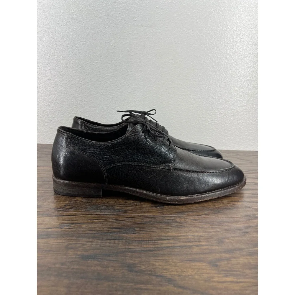 J&M 1850 Johnston & Murphy Italy Men's Dark Brown Leather Oxfords Dress 11M‎
